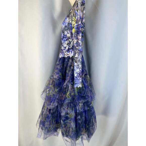 NEW Olvi's Printed Lace with Soft Tulle A-Line Midi Dress $1,720 - Picture 10 of 12